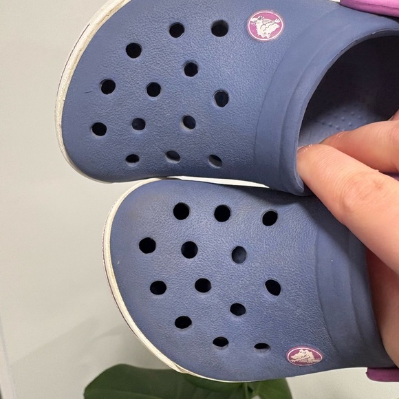 Crocs Kids Crocband Clog Purple Blue Kid's Size 6-7 - Picture 3 of 13